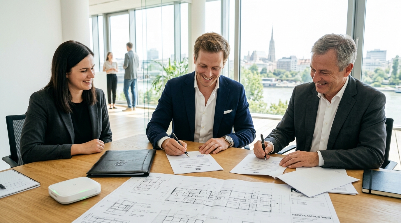 Unterzeichnung strategische Kooperation und GmbH Meilenstein