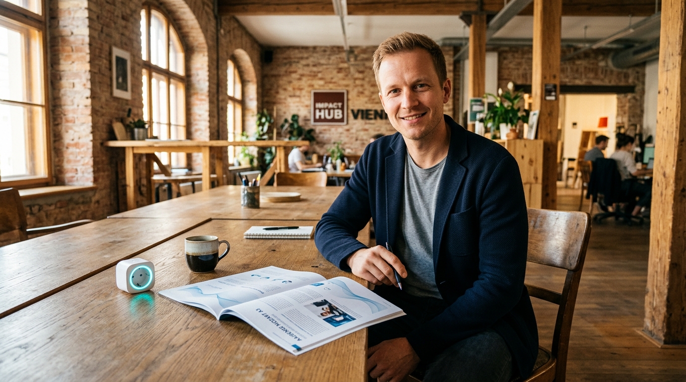 Nick Manseder im Impact Hub Vienna