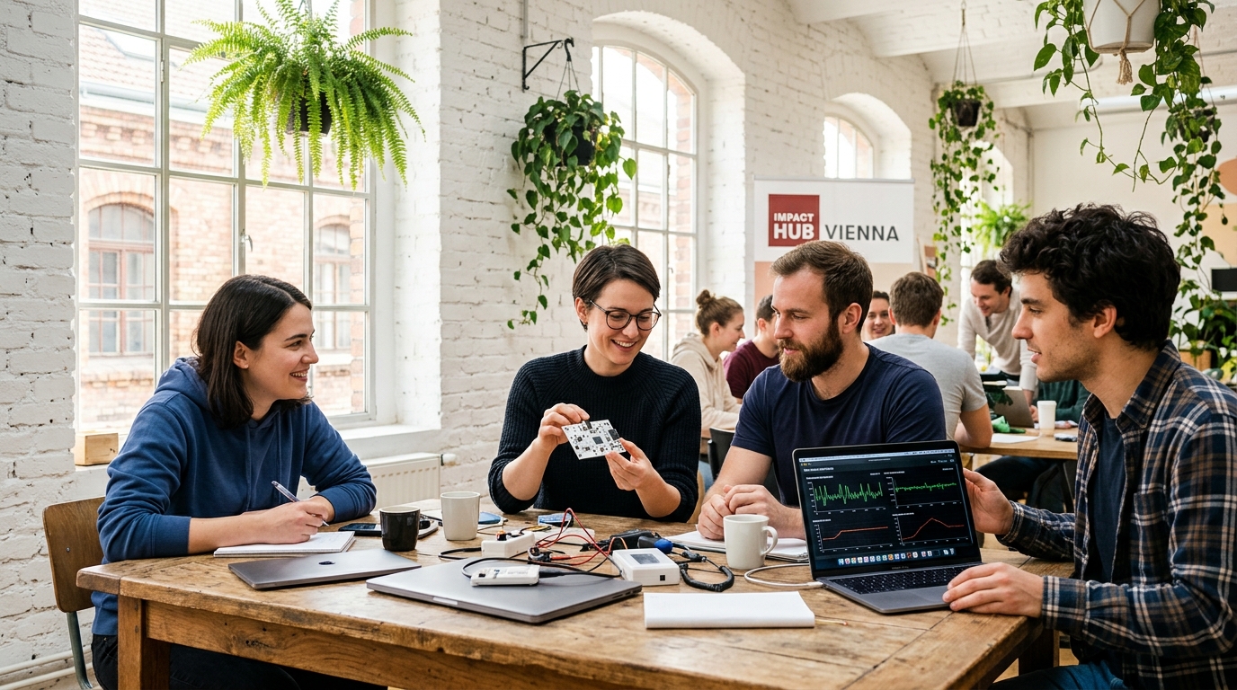 AAISENSE MedTech Team im Impact Hub Vienna