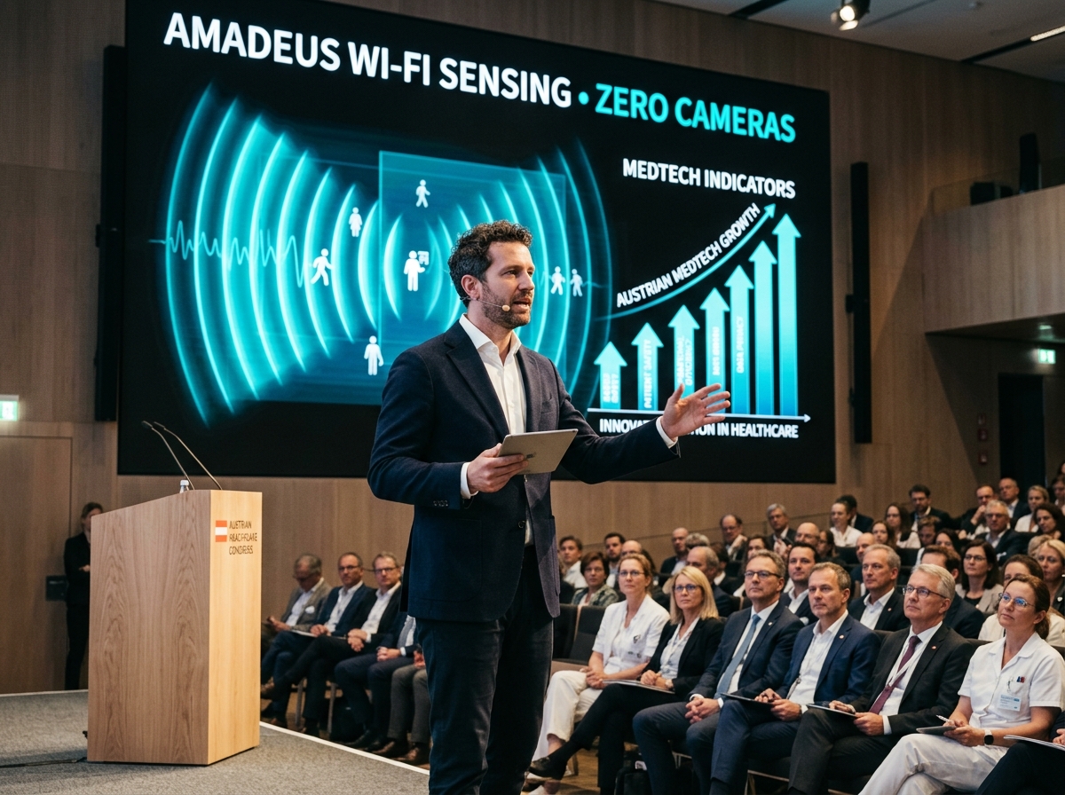 Kongress Keynote mit Nick Manseder und Doppler LED Screen